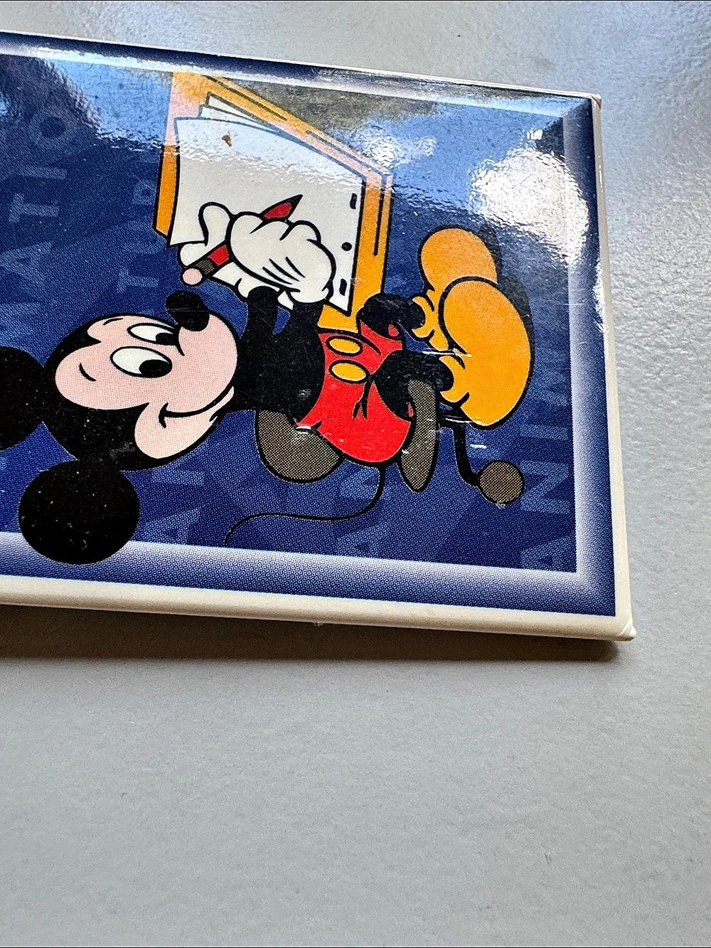 Disney Mickey Mouse Animation Brooch Blue & Red - Picture 4 of 6